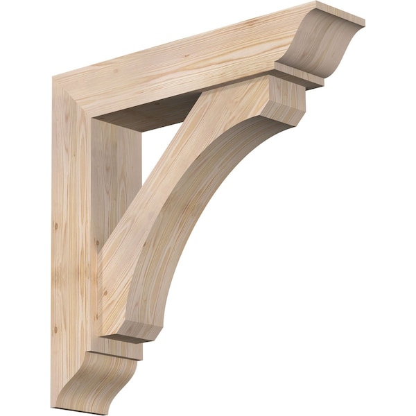 Ekena Millwork Legacy Traditional Smooth Bracket w/ Offset Brace, Douglas Fir, 7 1/2"W x 34"D x 34"H BKT0806X34X34LEC01SDF - main